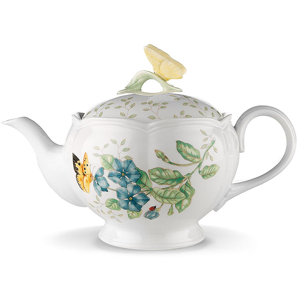 Lenox Butterfly Meadow Teapot Multi, WHITE PORCELAIN 6083927