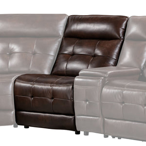 Parker House Parker Living Canterbury Power Armless Zero Gravity Recliner – Luxurious Comfort & Style Redefined Dark Brown 100% Leather ,Leather Match Mcan#840-aco