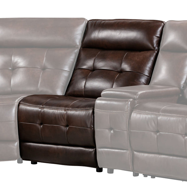Parker House Parker Living Canterbury Power Armless Zero Gravity Recliner – Luxurious Comfort & Style Redefined Dark Brown 100% Leather ,Leather Match Mcan#840-aco