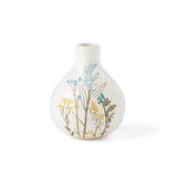 Wildflowers Stoneware Vase - Elegant Small White Vessel for Decor, 5