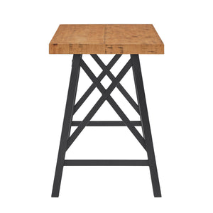 Homelegance By Top-Line Alastor Rustic X-Base Desk Natural MDF