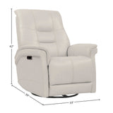 Parker House Parker Living Carnegie - Verona Ivory - Powered By Freemotion Cordless Power Swivel Glider Recliner Verona Ivory Top Grain Leather with Match (X) MCAR#812GSPH-P25-VIV