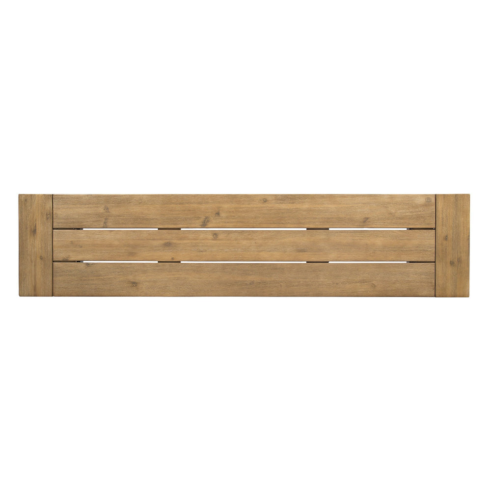 English Elm Christopher Knight Home® - Outdoor Bench – Two-Toned Acacia Wood Frame With Slat Design For Patio, Garden & Entryway Charm 56702.00MP1