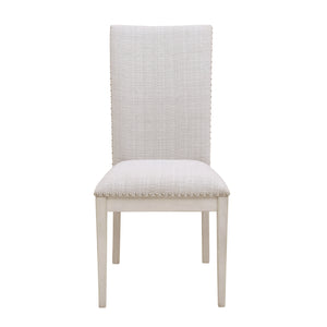 Ashby Place Upholstered Side Chair Natural with Reflection Gray Finish P359270 Pulaski Furniture