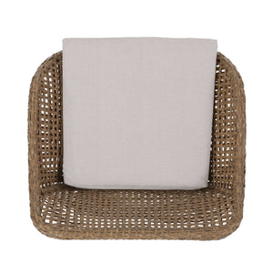 English Elm Pe Rattan Outdoor Bar Stools All Weather Woven Set with Cushioned Seats for Patio 71503.00LBRN