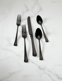 Lenox Portola Black 20-Piece Flatware Set Black, BLACK METAL 893677