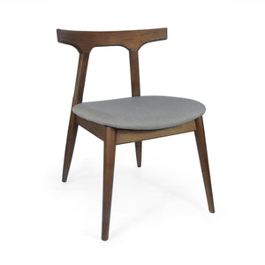 English Elm Dining Chair Set of 2 Curved Back Faux Leather Upholstered Seats for Modern Farmhouse Decor 72662.00