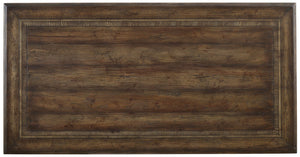 Hooker Furniture Rhapsody Rustic Walnut Writing Desk With Lyre Base, Reclaimed-Inspired Finish, Smart Storage — Classic Elegance 5070-10459