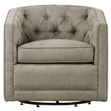 Walsh Fabric Swivel Chair Denim Dove, Gray 1900101-158 New Pacific Direct