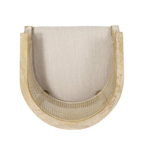 English Elm Christopher Knight Home® - ACCENT Chair French Country Club Accent Chair with Cane Webbing, Weathered Wood, Plush Foam Seat 71062.00BGE