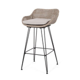 Christopher Knight Home® Noble House Pe Rattan Bar Stool