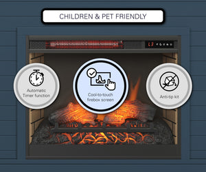 Legends Furniture Bridgevine Home Washington 48 Inch Fireplace With Mantel, Blue Denim And Whiskey Finish Blue Denim And Whiskey, Blue Poplar Solids And Okoume Veneers With Knotty Alder Top Wa5111.Bwk