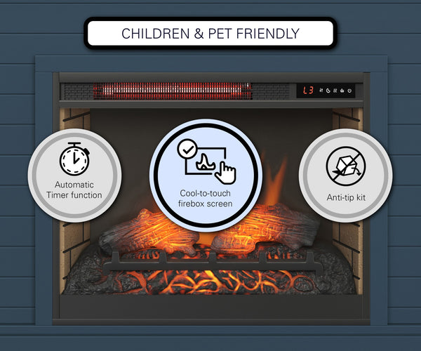 Legends Furniture Bridgevine Home Washington 48 Inch Fireplace With Mantel, Blue Denim And Whiskey Finish Blue Denim And Whiskey, Blue Poplar Solids And Okoume Veneers With Knotty Alder Top Wa5111.Bwk