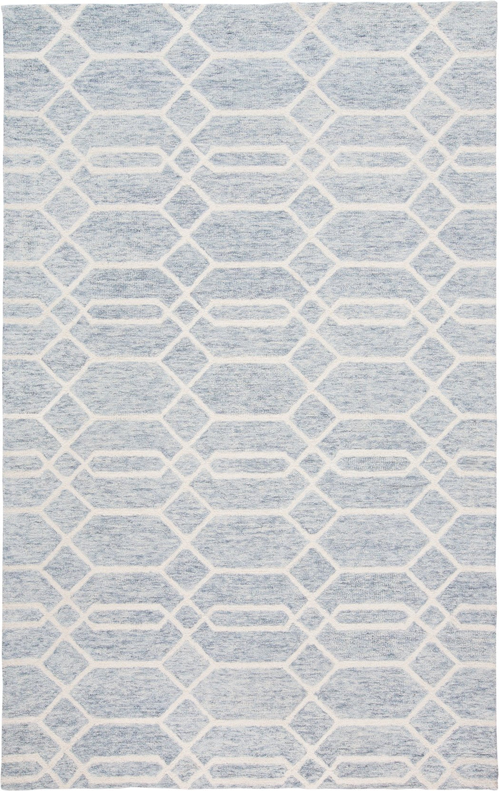 Feizy Rugs Belfort Hand-tufted Wool Rug - Timeless Transitional Designs With Elegant Trellis & Geometric Motifs Blue,Ivory Wool 8698777fblugryf00