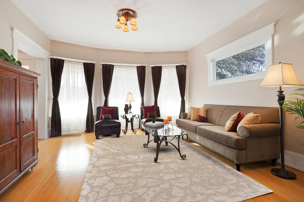 Feizy Rugs Mali Hand-tufted Abstract Rug – Contemporary Glam With Subtle Sheen For Sophisticated Interiors Ivory,Taupe,Tan Viscose,Wool 7178629fivy000c50