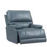 Parker House Whitman - Verona Azure - Powered By Freemotion Power Reclining Sofa And Recliner Blue Top Grain Leather With Match (X) Mwhi-31ph-p25-vaz