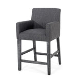 Christopher Knight Home® - Noble House - - Upholstered 26 Inch Counter Stool - Charcoal/Gray