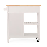 Christopher Knight Home® - Noble House - Byway Contemporary Kitchen Cart with Wheels