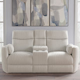 Parker House Radius - Mega Ivory Power Reclining Sofa And Loveseat Off White 100% Polyester (S) Mrad-32p-mgiv