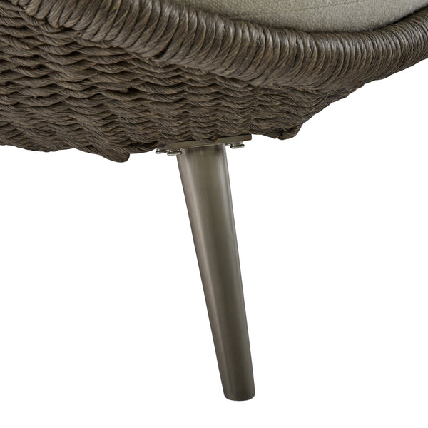 Bernhardt Bernhardt Santa Monica Outdoor Sofa — All-Weather Pebble Woven Papasan Design, Deep Cushions, Uv-Resistant Comfort - Made to Order O8227A