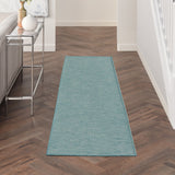 Nourison Positano POS01 Machine Made Power-loomed No Border Indoor/Outdoor Modern Outdoor Rug Aqua, Aqua 100% Polypropylene 99446790668