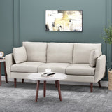 Christopher Knight Home® - Noble House - Feichko Contemporary Fabric Pillow Back 3 Seater Sofa