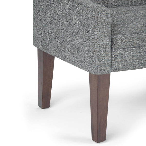 English Elm Parris Upholstered Bench with Tweed Fabric, High-Density Foam & Springs, Versatile Entryway Seat Gray B136P159229