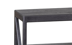 Porter Designs Porter Canberra Solid Mango Wood Tv Stand - Contemporary Black Design With Sophisticated Style Black Wood 06-108-03-9487