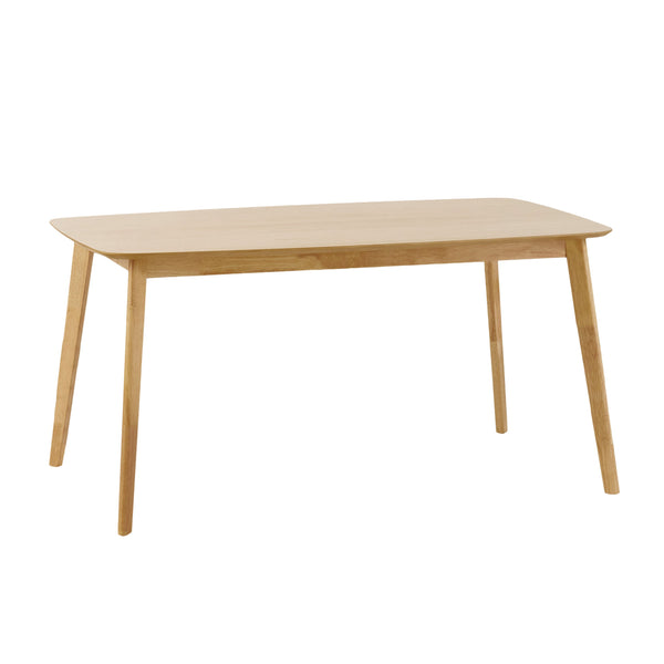 English Elm Christopher Knight Home® - DINING Mid-Century Solid Wood & Faux Wood Top Table with Rubberwood Legs, Sleek Rounded Edge Design Natural 58907.00OAK