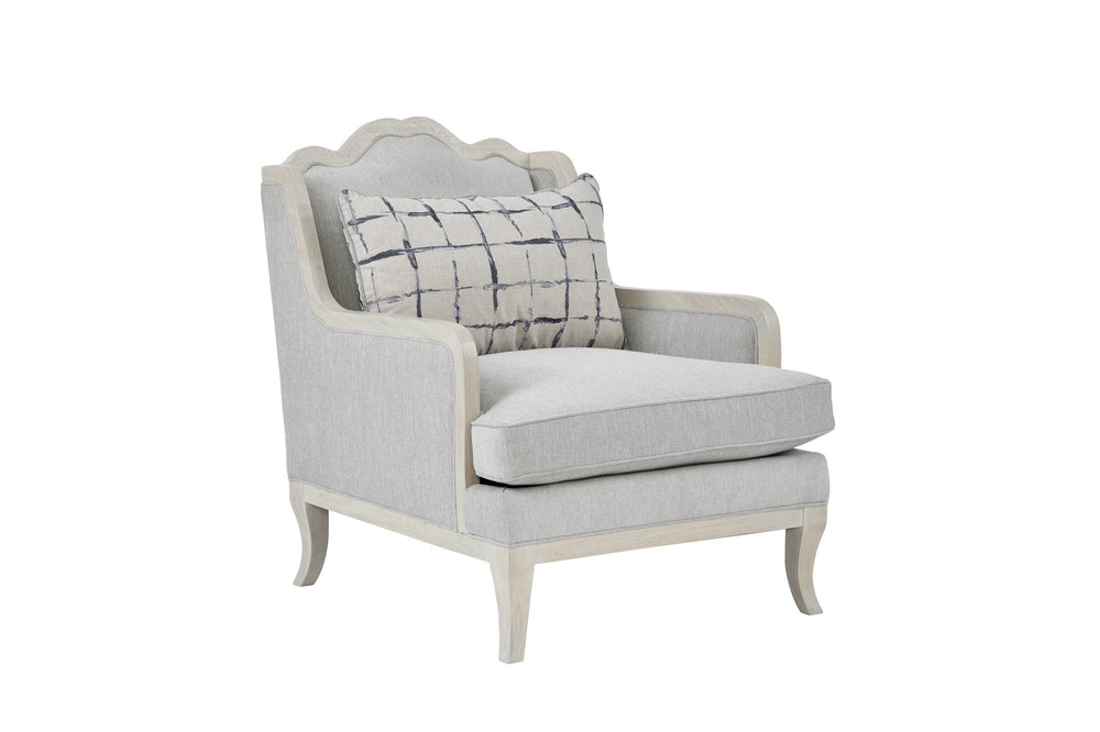 A.R.T. Furniture Assemblage Mist Matching Chair In Alabaster - Elegant Parawood Design With Luxurious Down Cushions  Parawood Solids 754503-5349ab