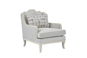 A.R.T. Furniture Assemblage Mist Matching Chair In Alabaster - Elegant Parawood Design With Luxurious Down Cushions  Parawood Solids 754503-5349ab