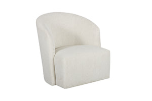 A.R.T. Furniture Bastion Swivel Chair In Cream Pearl – Contemporary Design With Foam Cushions And Tight Back Support  Fabric Is A Polyester In A Pearl Coloration 763516-5354