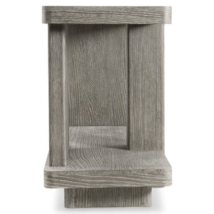 Bernhardt Bernhardt Monolith Entertainment Credenza With Wire-Brushed Oak Puma Finish, Asymmetrical Rustic Modern Design 343880