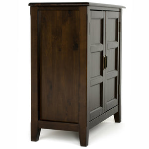 English Elm Burlington Low Storage Cabinet - Handcrafted Mahogany Brown With Versatile Shelving & Timeless Design B136P159509