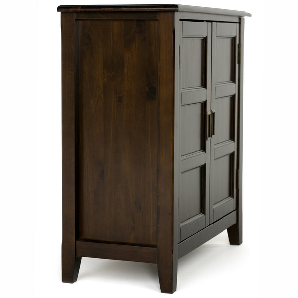 English Elm Burlington Low Storage Cabinet - Handcrafted Mahogany Brown With Versatile Shelving & Timeless Design B136P159509