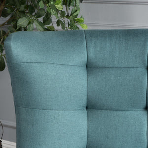 English Elm Club Chair Tufted Back Rubberwood Legs Mid-century Modern Accent Seat for Living Rooms 60751.00DTE