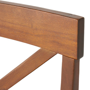 English Elm Acacia Wood X-back Dining Chairs Set of Two Farmhouse Country Seating Antique Finish 57366.00DOAK