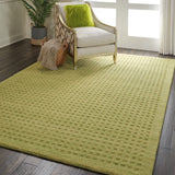 Nourison Perris PERR1 Handmade Woven No Border Indoor Only Contemporary  Rug Green, Green 100% Wool 99446223203