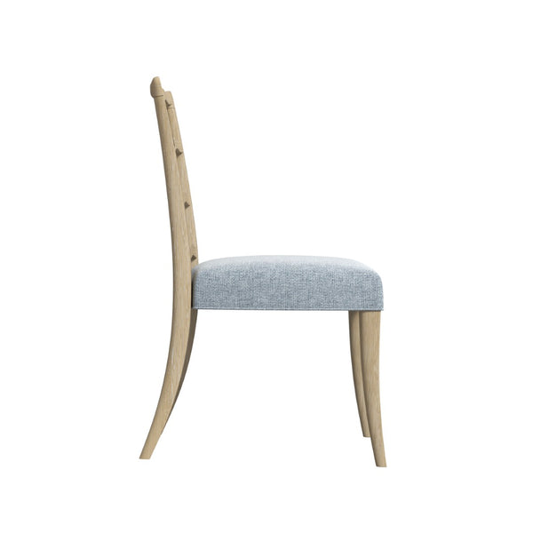 A.R.T. Furniture Haven Ladderback Side Chair - Rustic Elegance with Light-Blue Upholstery for Versatile Home Style 339204-2325