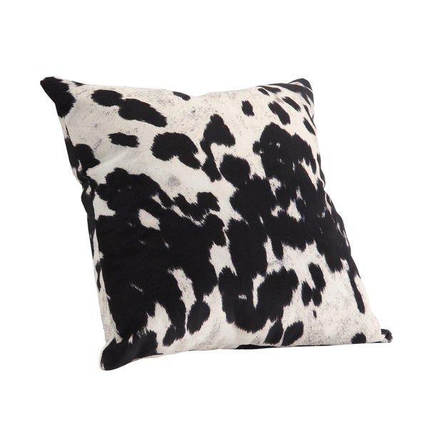Homelegance By Top-Line Chayce Faux Cowhide Print Accent Pillows (Set of 2) Black Polyester
