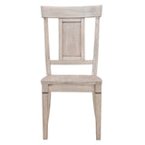 Homelegance By Top-Line Juliette Panel Back Wood Dining Chairs (Set of 2) White Rubberwood