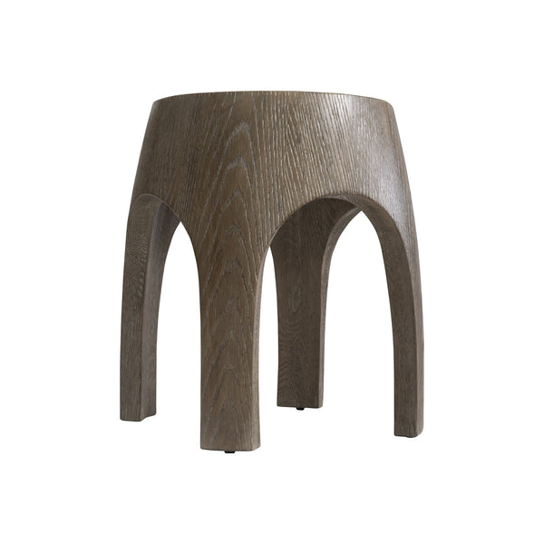 Bernhardt Bernhardt Casa Paros Drum Side Table In Playa Finish — Sculptural End-Grain Look, Rustic-Modern Accent 317125