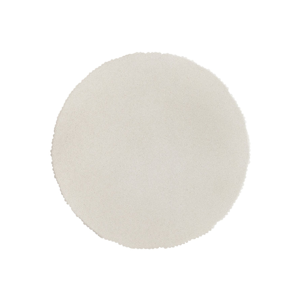 Bernhardt Bernhardt Antibes Accent Table — Sculptural Pumice Grc Side Table, Ribbed Edge, Rustic Modern Statement (18"X18"X24") 350115