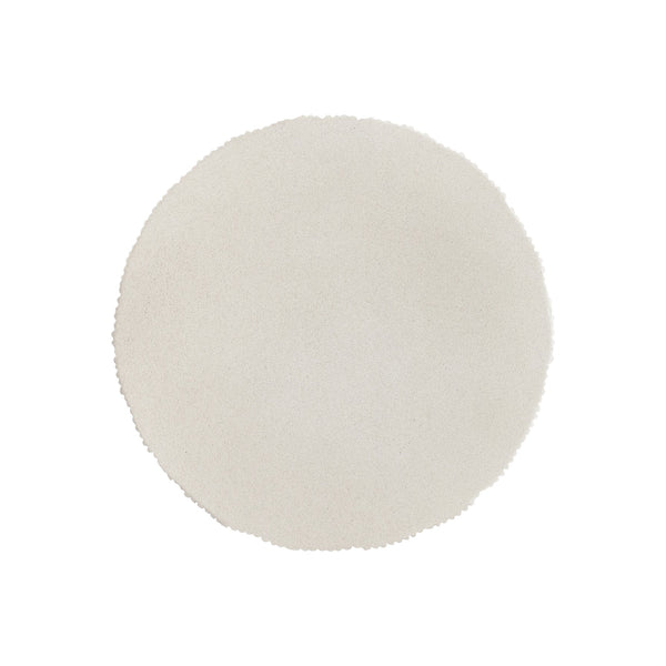 Bernhardt Bernhardt Antibes Accent Table — Sculptural Pumice Grc Side Table, Ribbed Edge, Rustic Modern Statement (18"X18"X24") 350115