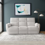 Parker House Radius - Mega Ivory Power Reclining Sofa And Recliner Off White 100% Polyester (S) Mrad-31p-mgiv