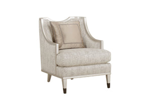 A.R.T. Furniture Harper Vintage Black Chair With Luxe Cushions And Down Blend Pillow For Casual Transitional Style Gray, Silver Wood,Foam,Fabric,Metal 161523-7127aa