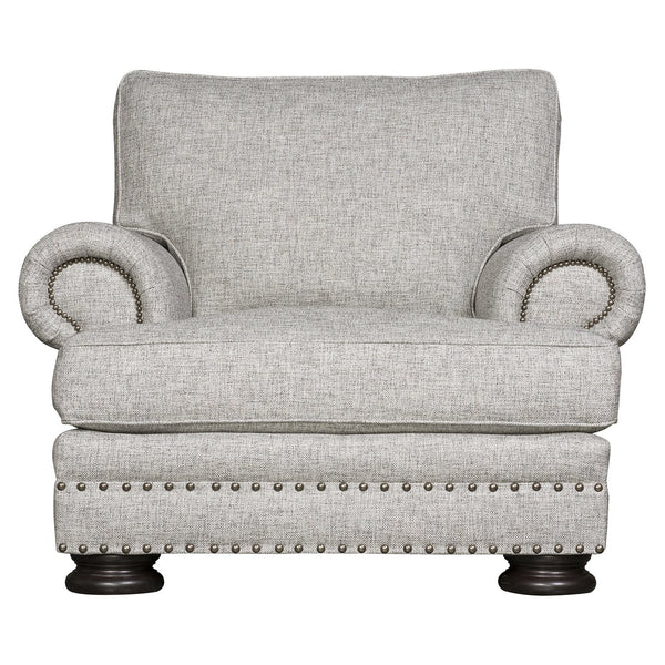 Bernhardt Bernhardt Foster Chair With Nailhead Trim, Rolled Arms & Padded Cushions — Custom Upholstery Options - Made to Order B5172A