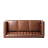 Christopher Knight Home® - Noble House - Pondway Contemporary Faux Leather Tufted 3 Seater Sofa