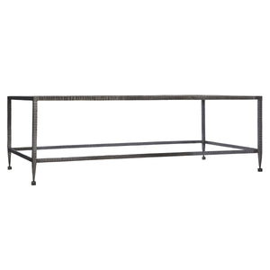 Bernhardt Bernhardt Longford Cocktail Table With Stone-Veneer Top & Forged-Iron Base, Rustic-Modern Accent 588026