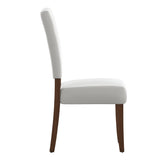 Homelegance By Top-Line Dalton White Faux Leather Dining Chairs (Set of 2) White Rubberwood